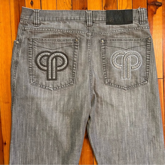 Vintage Pelle Pelle Jeans Y2K Men’s Size 36x34 Embroidered Skater Street Hip Hop - Picture 6 of 12